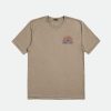 Brixton Fairview S/S Op Maat Gemaakt T-Shirt Havermout Clearance