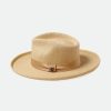 Brixton Victoria Stro Fedora Natuurlijke/Havermelk Online