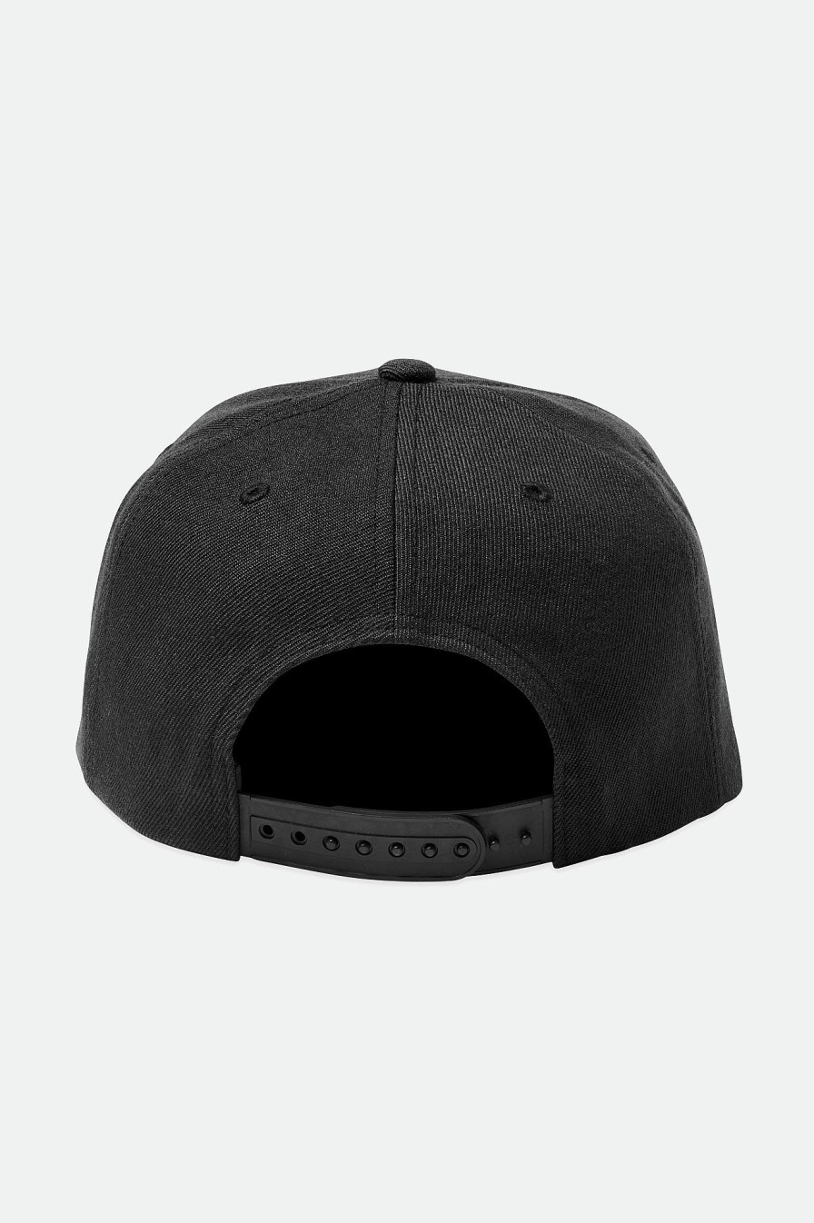 Brixton Alpha Square Netlpus Mp-Snapback Zwart Zwart Clearance