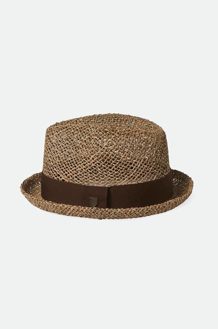 Brixton Castor Fedora Geelbruin/Bruin Zeegras Hot