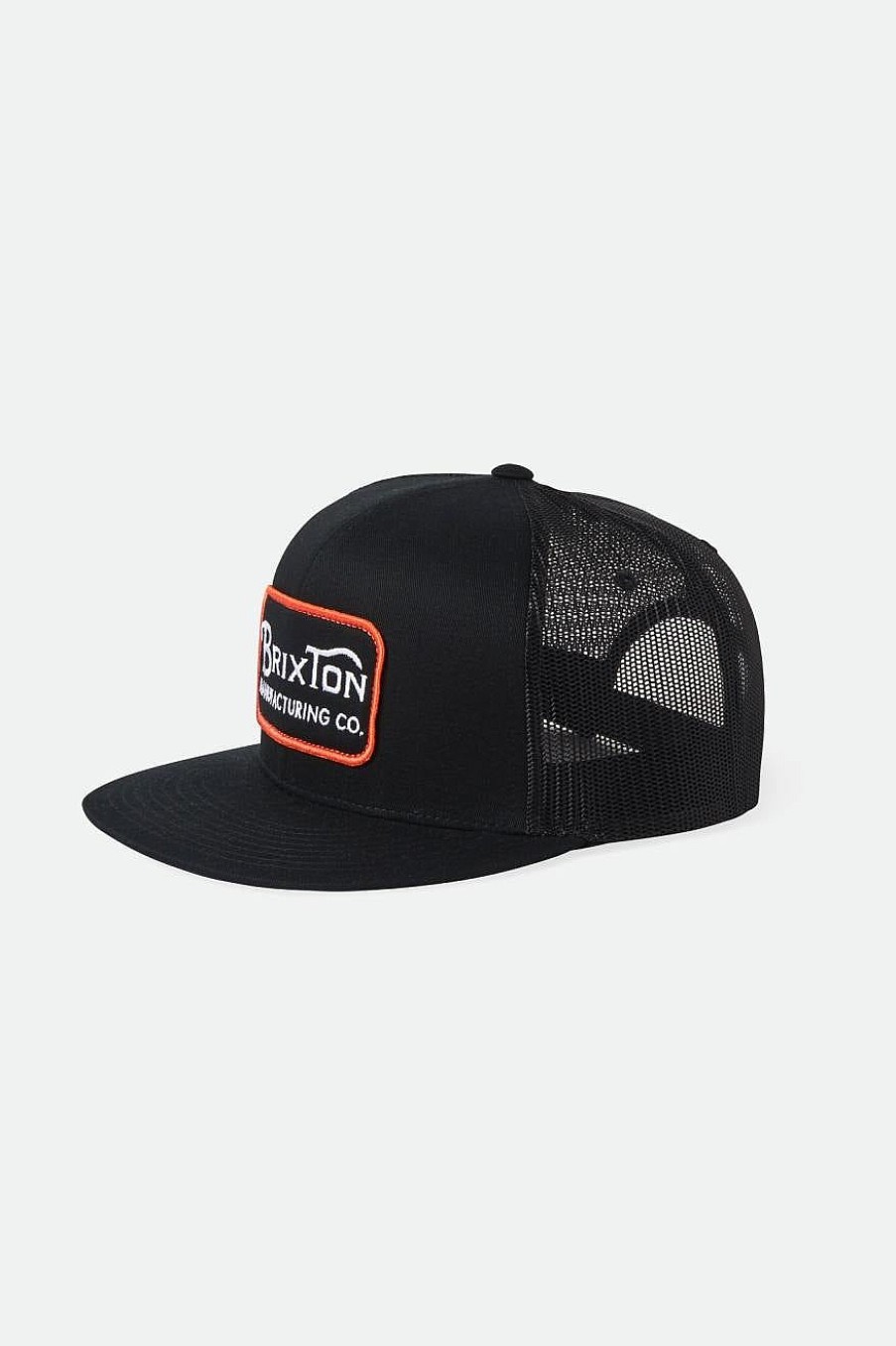 Brixton Rang Hp Trucker Hoed Zwart/Oranje/Wit Hot