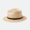 Brixton Messer Stro Fedora Naturel/Bruin Clearance