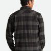 Brixton Bowery-Flanel Zwart/Houtskool Hot