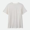 Brixton Basic Slub S/S Zak-T-Shirt Gebroken Wit Hot