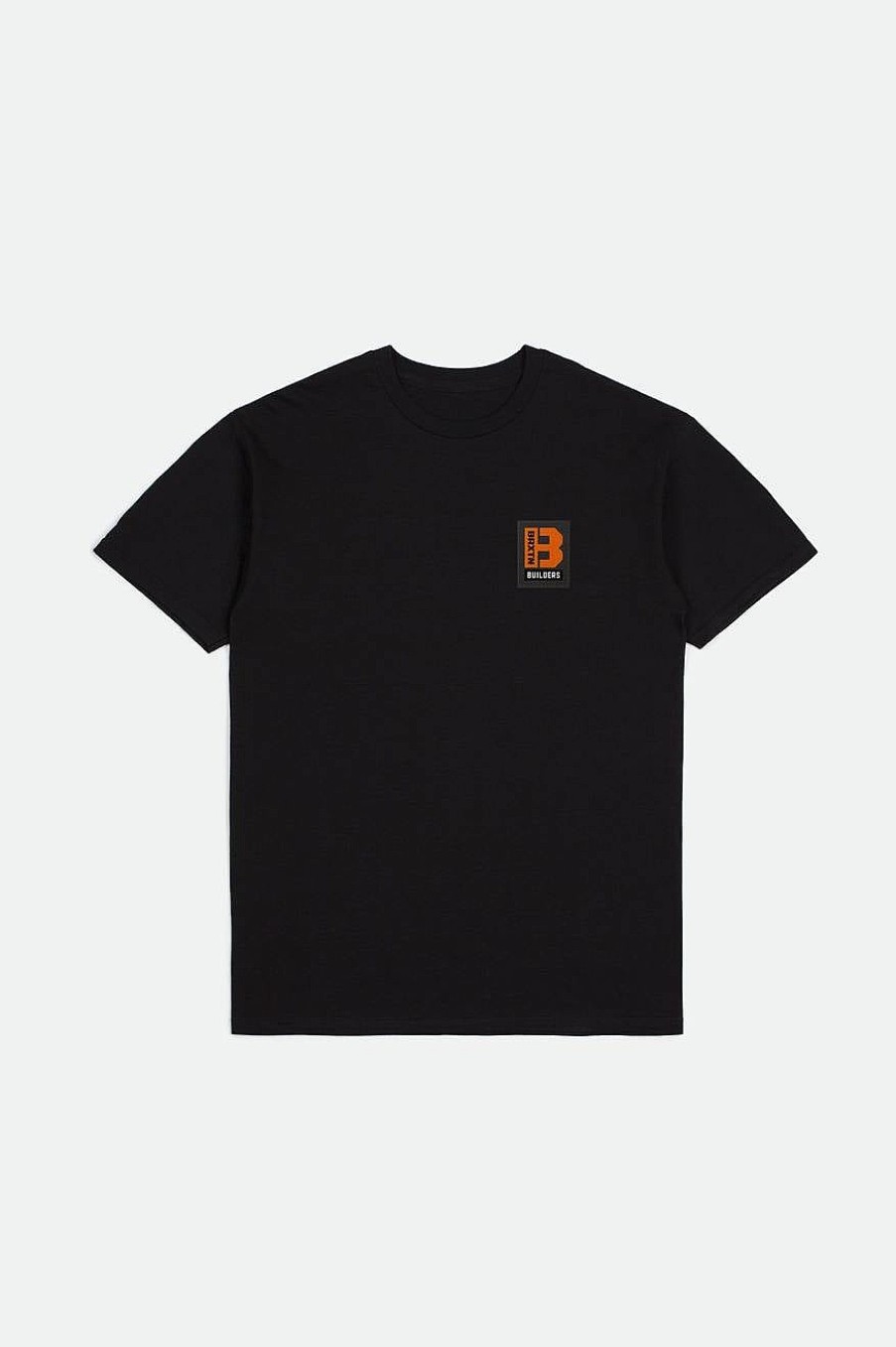 Brixton Builders S/S Standaard T-Shirt Zwart Clearance