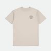 Brixton Crest Ii S/S Standaard T-Shirt Creme/Zeekelp/Sepia Hot