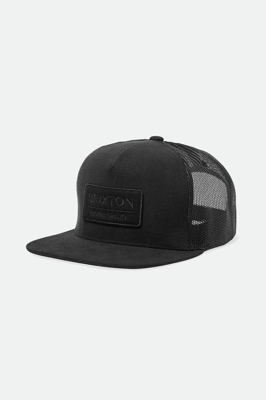 Brixton Palmer Juiste Mp Trucker Hoed Zwart Zwart Hot