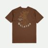 Brixton Oakwood S/S Standaard T-Stuk Sepia Versleten Wassing Online