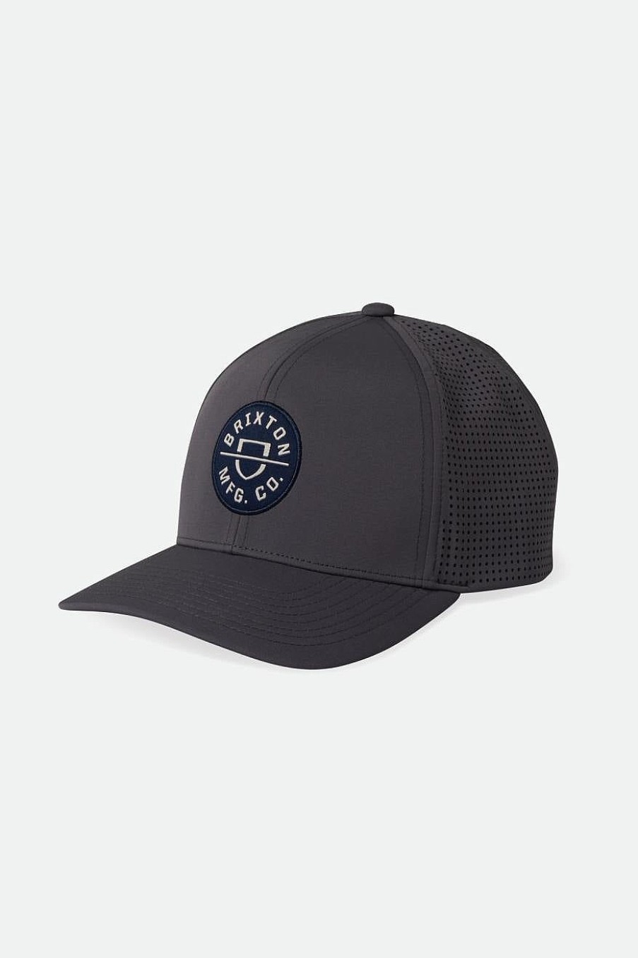 Brixton Crest Netplus Mp Snapback Houtskool/Marine Clearance