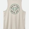 Brixton Crest-Tanktop Beige/Trekkinggroen/Zwart Wholesale