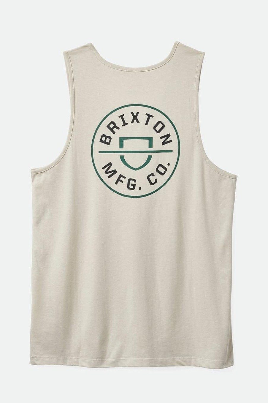 Brixton Crest-Tanktop Beige/Trekkinggroen/Zwart Wholesale