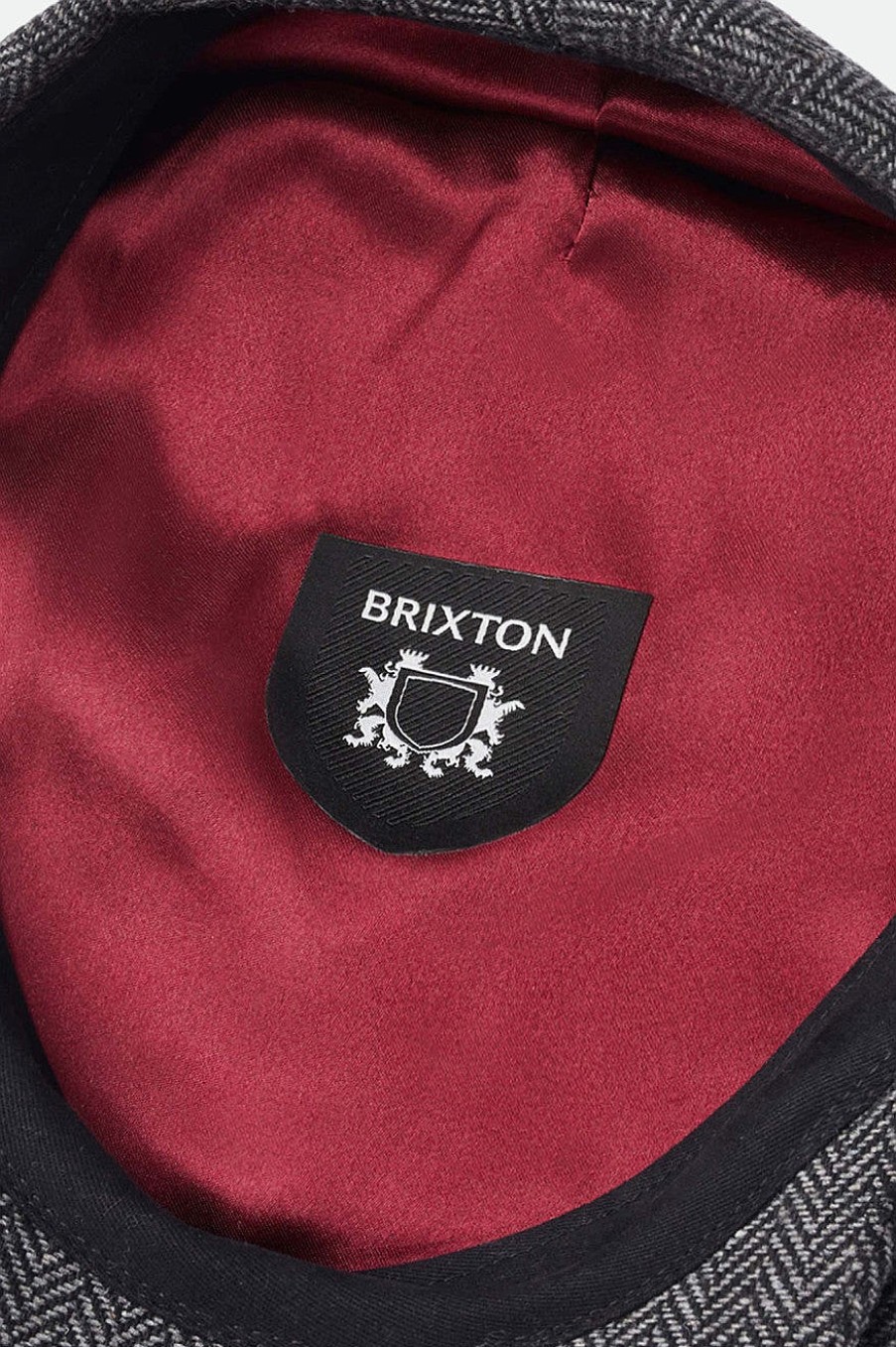 Brixton Hooligan Platte Pet Grijs Zwart New