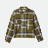 Brixton Bowery Damesflanel Zeekelp/Gewassen Marine Online